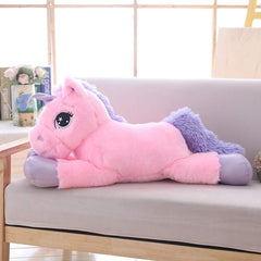 Lanmore 24-inch unicorn plush full-body image for cozy cuddling.