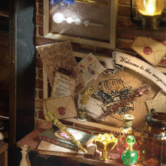 Lannso wooden dollhouse miniature parts for detailed DIY.