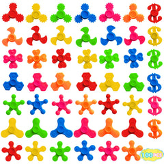 LANQKUISZ 100-pack mini fidget spinners in a box for easy classroom prizes.