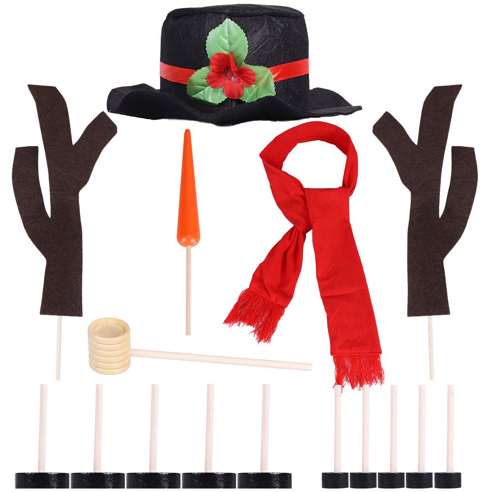 Lansian snowman kit scarf adds color and warmth to DIY winter characters