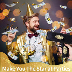 Lanxitown Money Gun ABS material provides durable party performance.