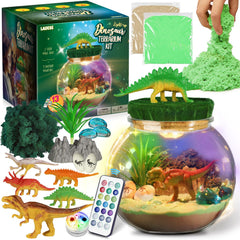LAOESE dinosaur terrarium kit set sparks hands-on creativity for kids.