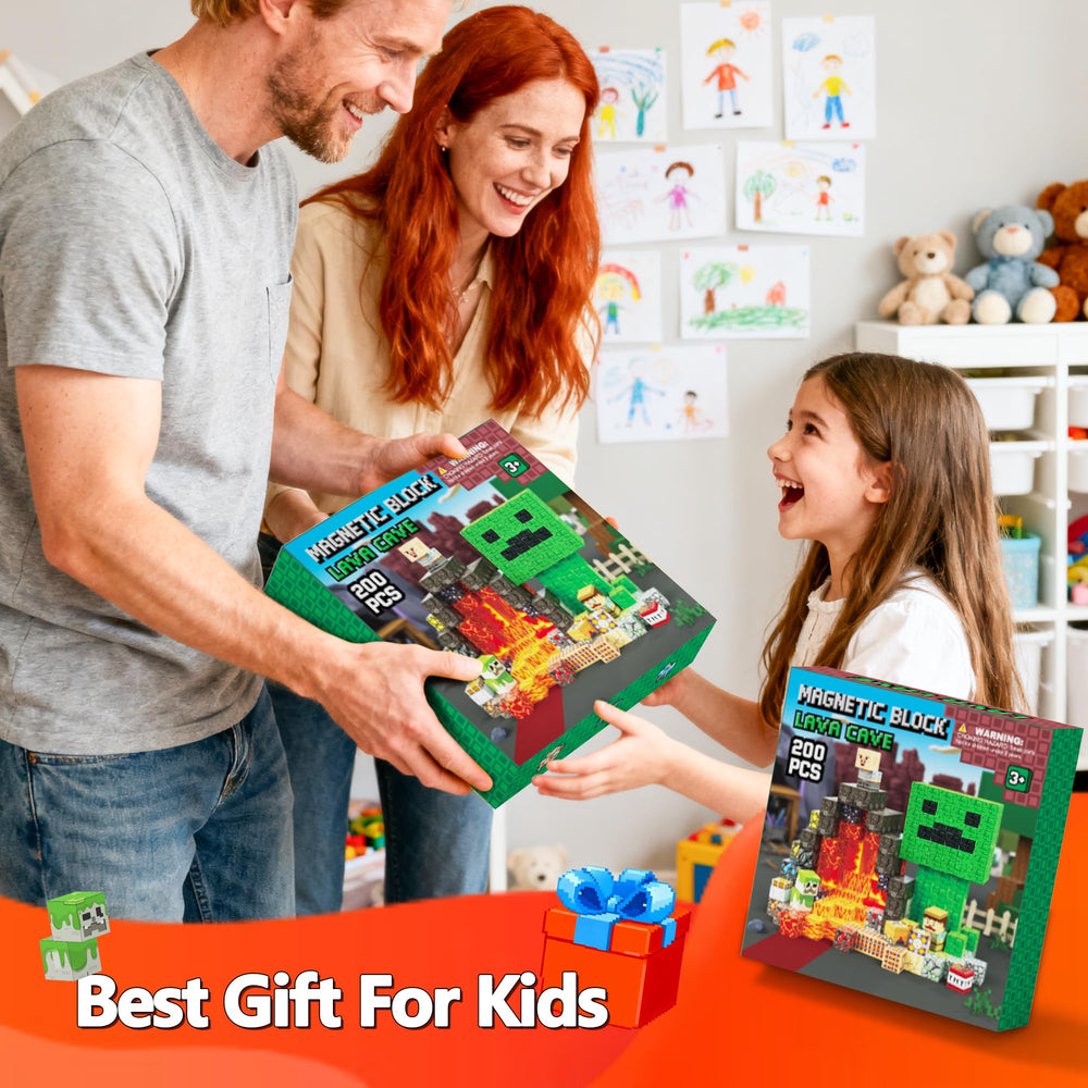 Laoren magnetic building blocks creative-builds inspire open-ended play and imaginative construction.
