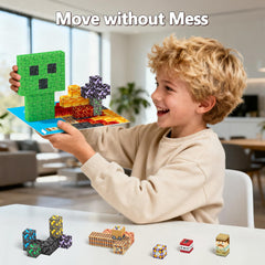 Laoren magnetic building blocks family play demonstrates parent-child collaboration and teamwork.