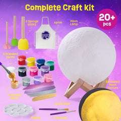 LAOESE Moon Lamp Kit with cratered texture offers a realistic tactile experience