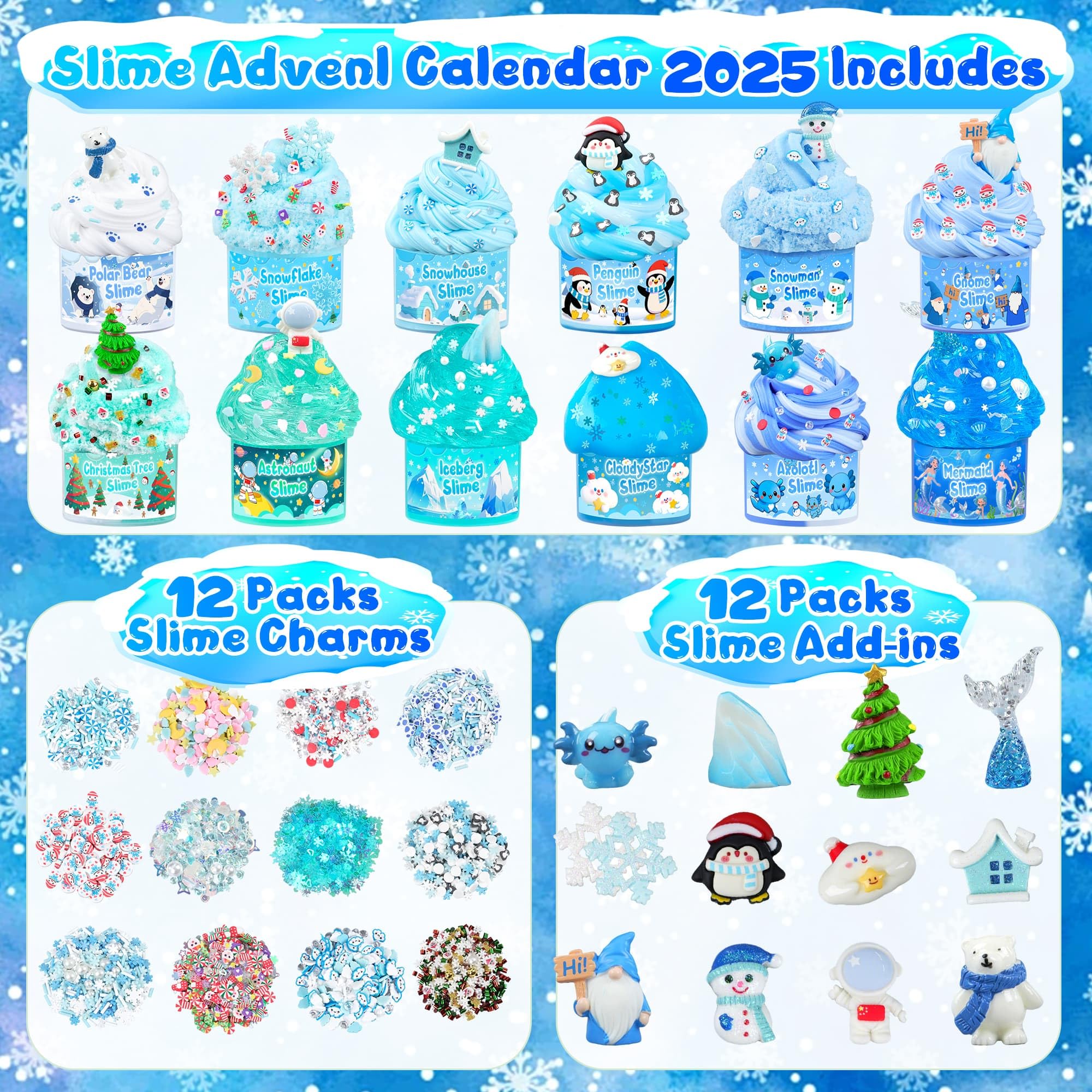 LAWOHO slime add-ins showcase colorful pieces to customize texture