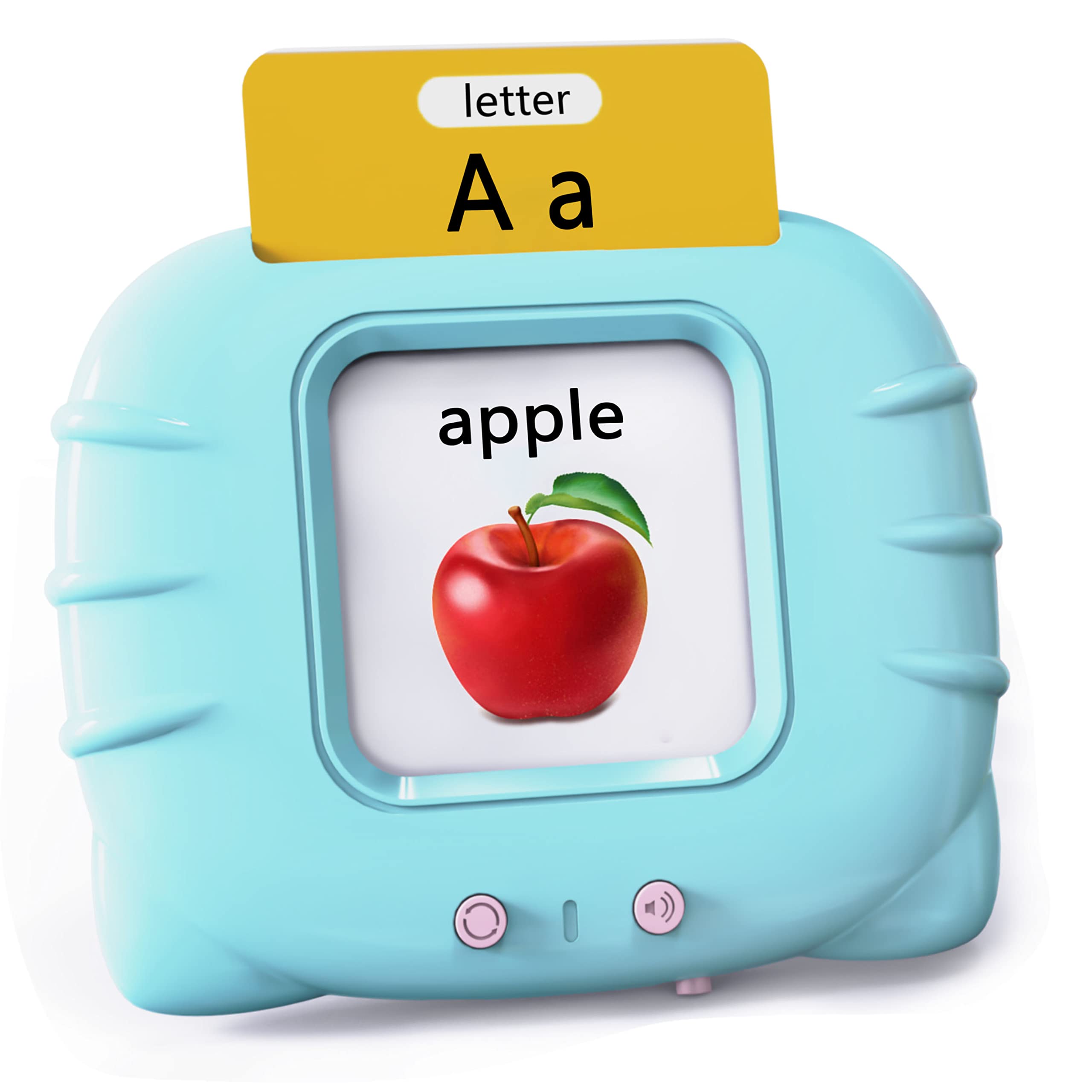 Lapare Audible Learning Toy card reader showcasing words for early literacy practice.