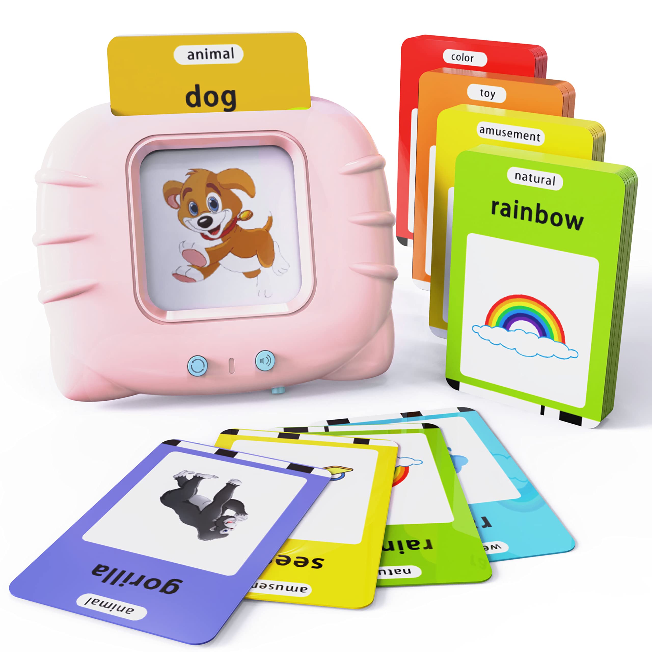 Lapare Audible Learning Toy card reader provides pronunciation support for toddlers.