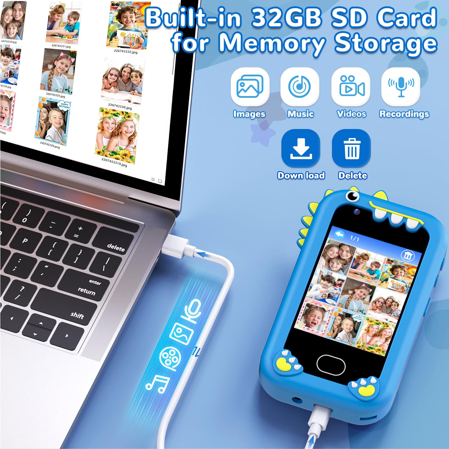 Lapare Kids Phone games and stories boost imagination and learning