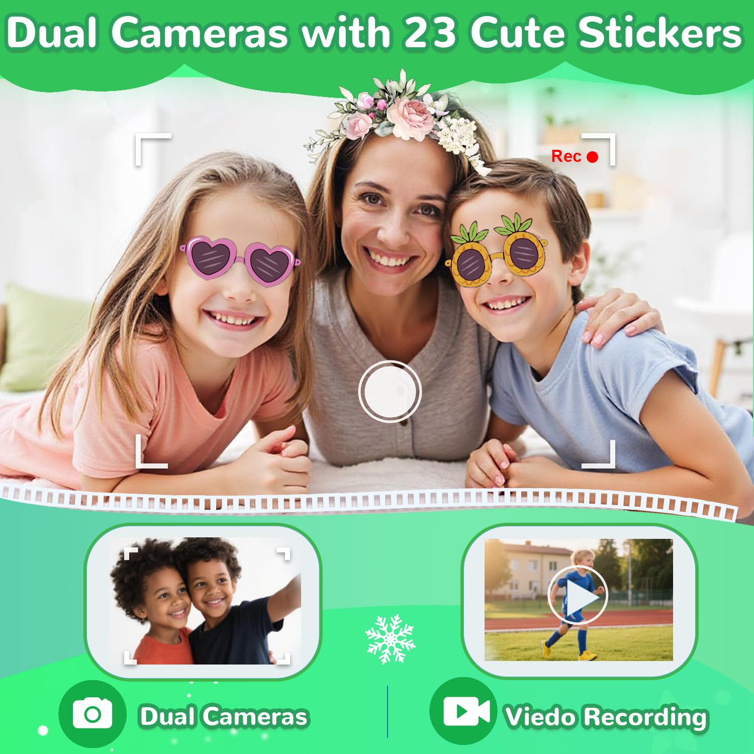 Lapare Kids Smart Phone touchscreen in use with easy navigation.