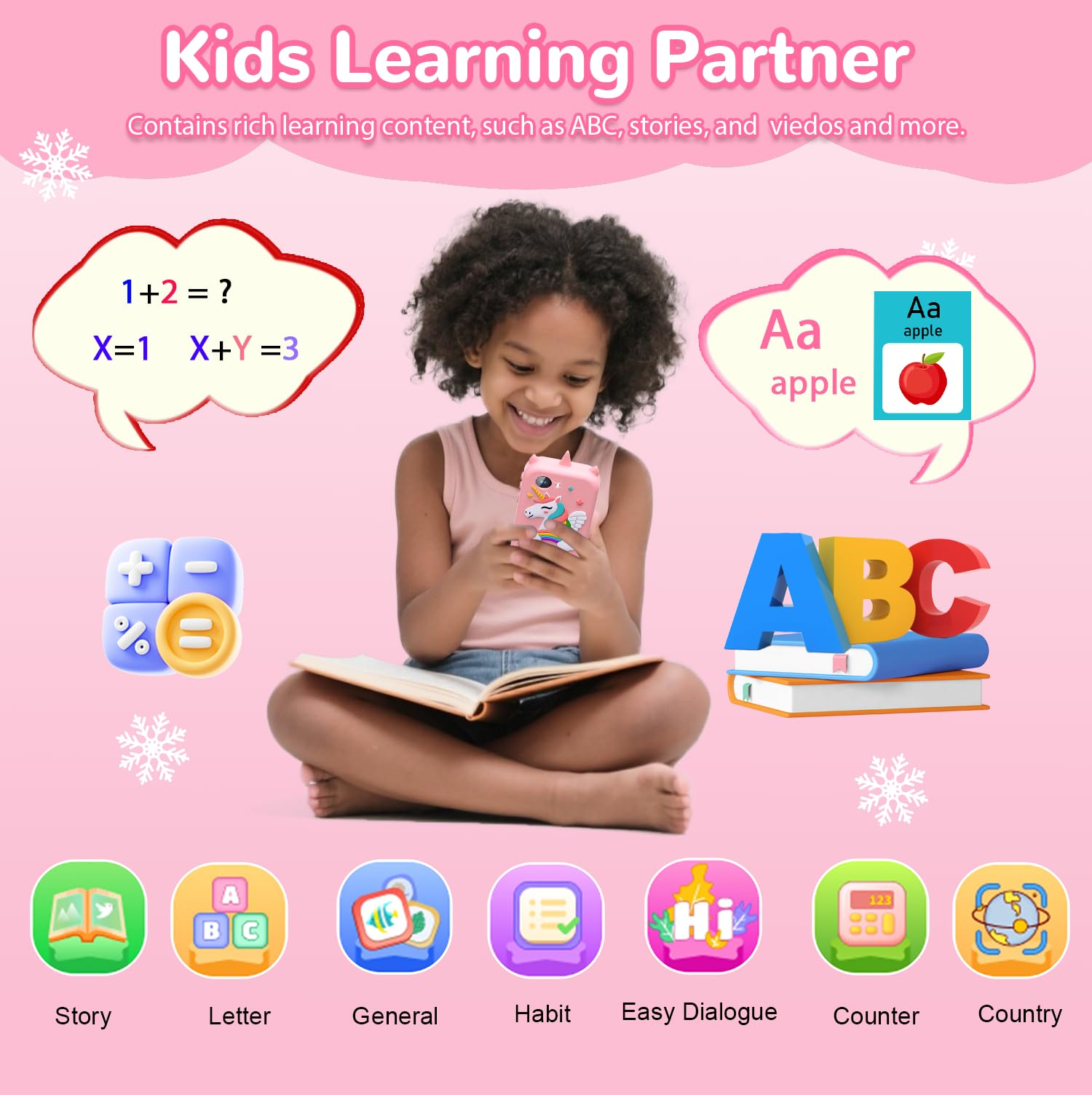 Lapare Kids Smart Phone learning apps interface supports early literacy