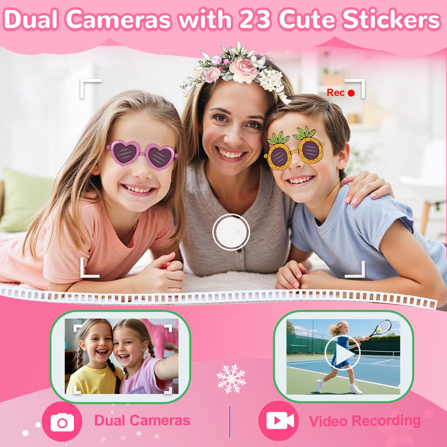 Lapare Kids Smart Phone stickers for creative photo moments