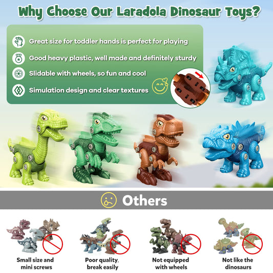 Laradola electric drill tool for kid friendly dino assembly