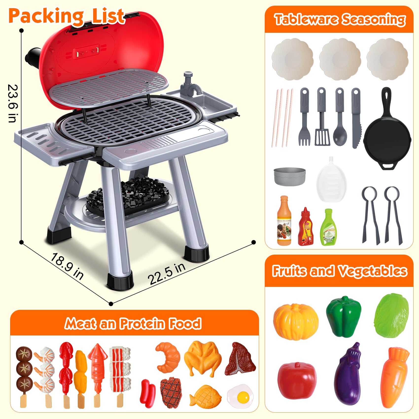 Laradola outdoor backyard-friendly set is lightweight for easy setup