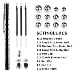 LARAH black fidget pen gold-plated surface adds desk shine.