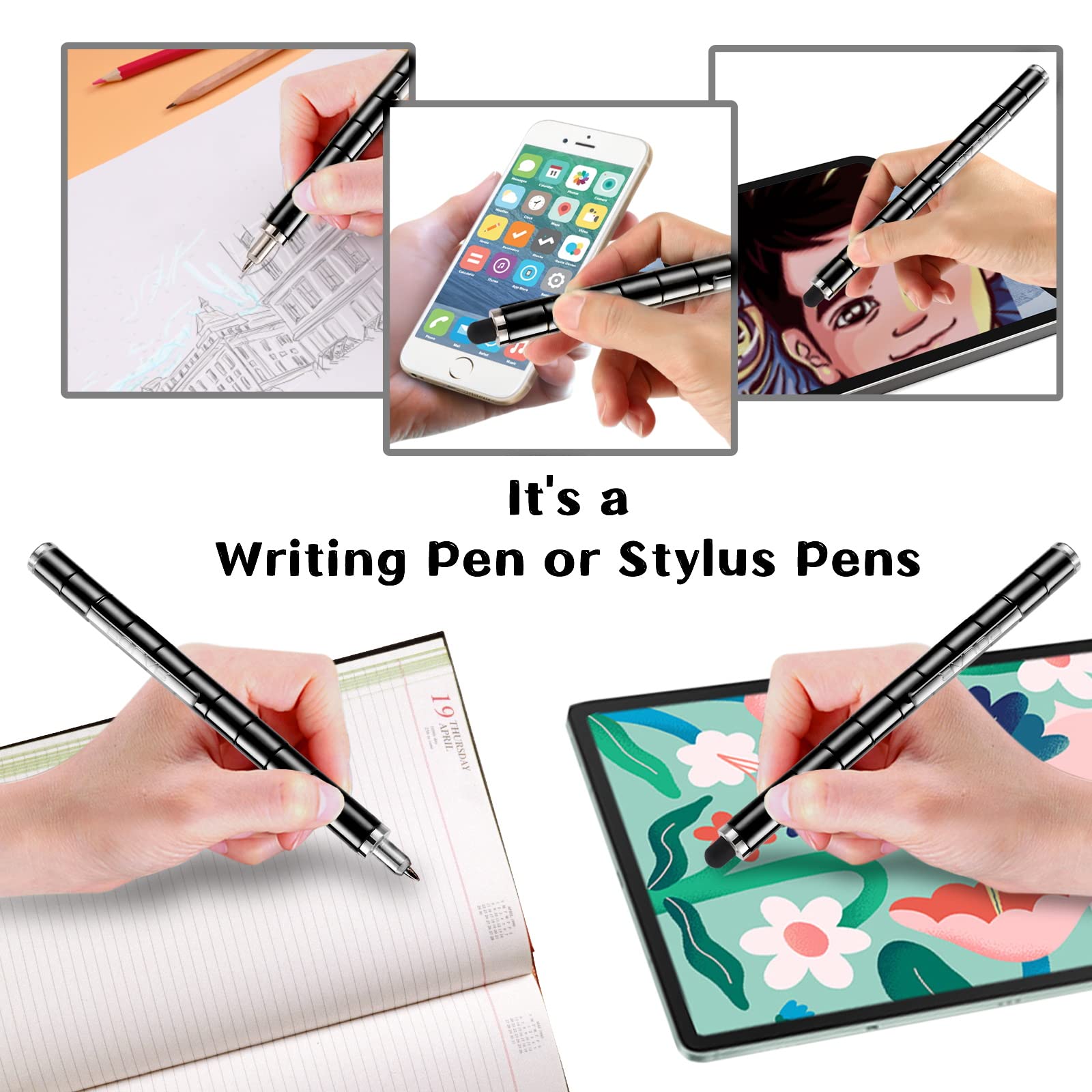 LARAH black fidget pen relieves tension during busy workdays.