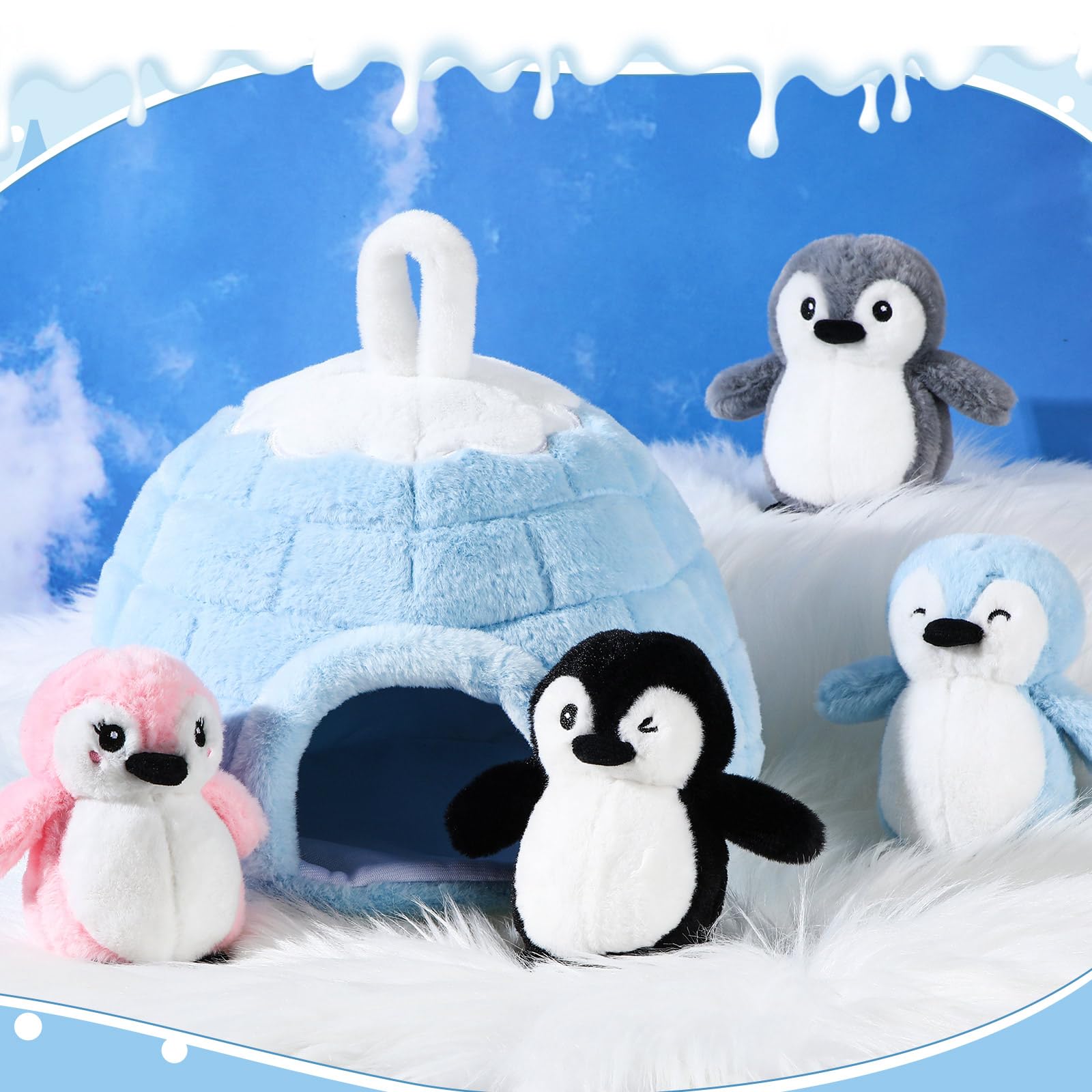 LaRandom large igloo home provides a cozy storytelling space.