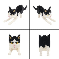 Larcele Cat mini building blocks layer-by-layer assembly process.