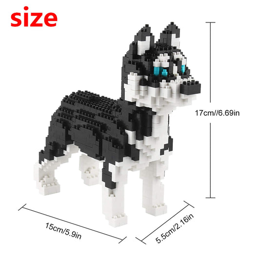 Larcele husky mini bricks assembly demonstrates a precise build process