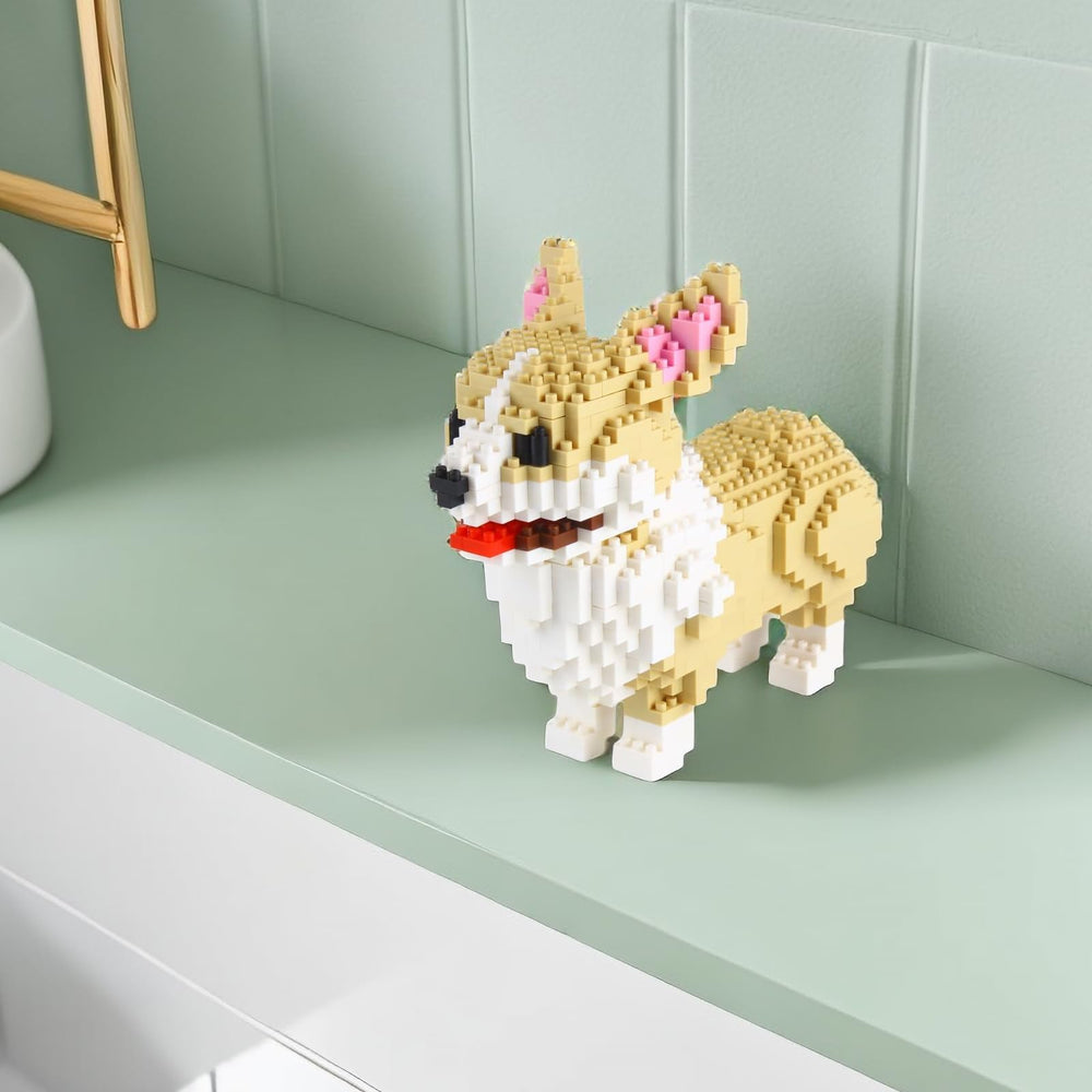 Larcele Welsh Corgi figure ready for display.