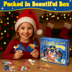Larchio Nativity puzzle makes a meaningful Christmas gift for kids.
