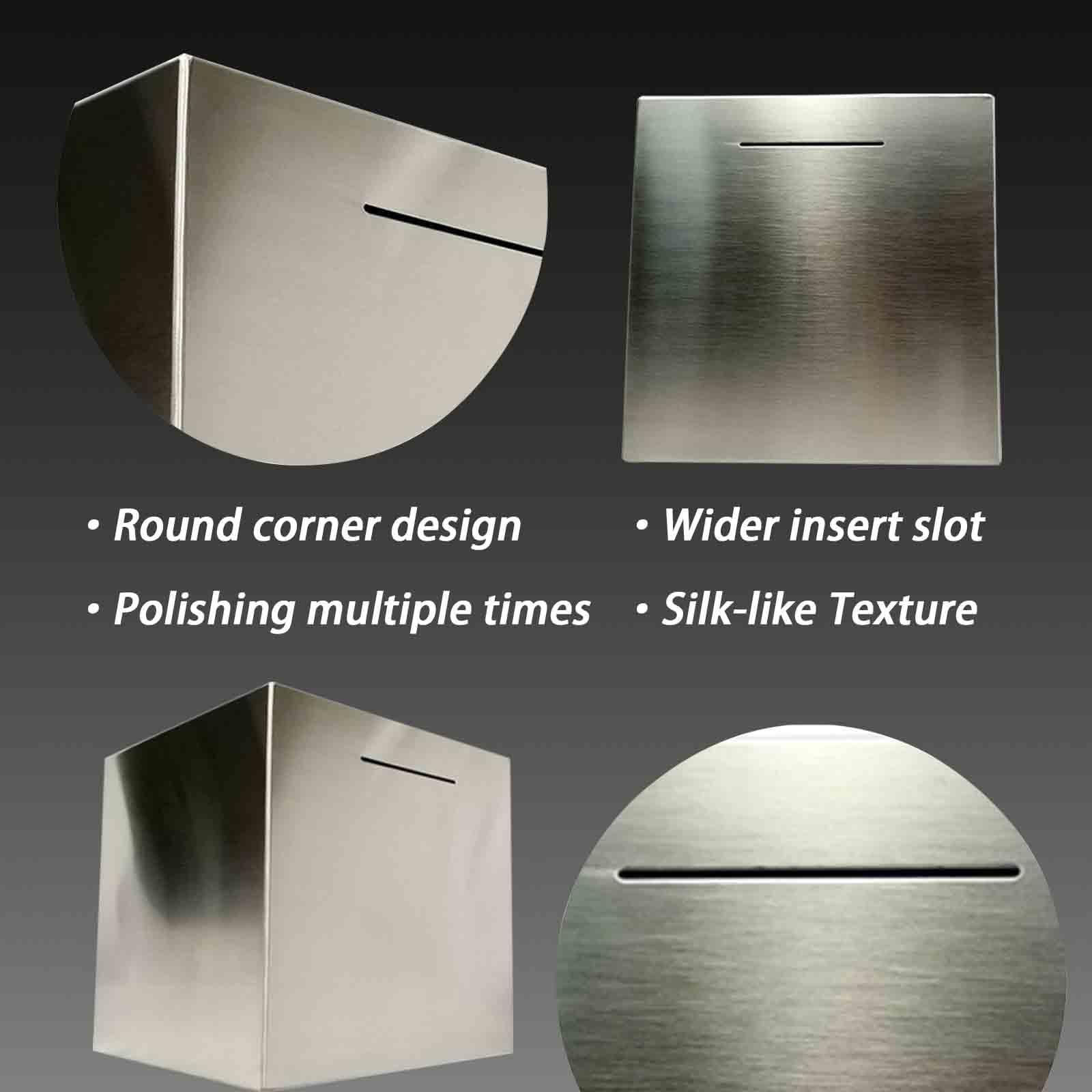LARCOLO piggy bank side view highlights the secure closed design.