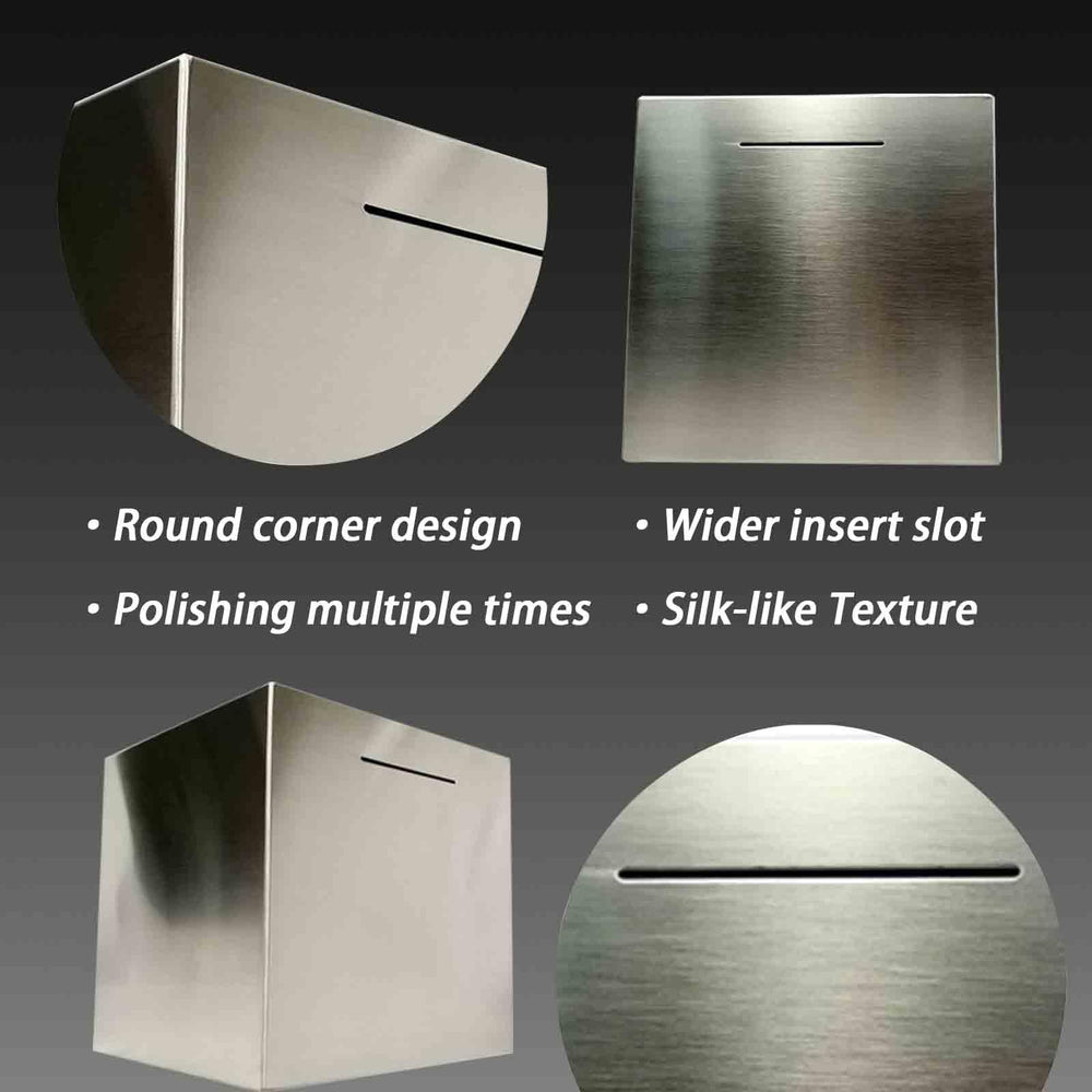 LARCOLO piggy bank side view highlights the secure closed design.