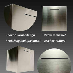 LARCOLO piggy bank side view highlights the secure closed design.