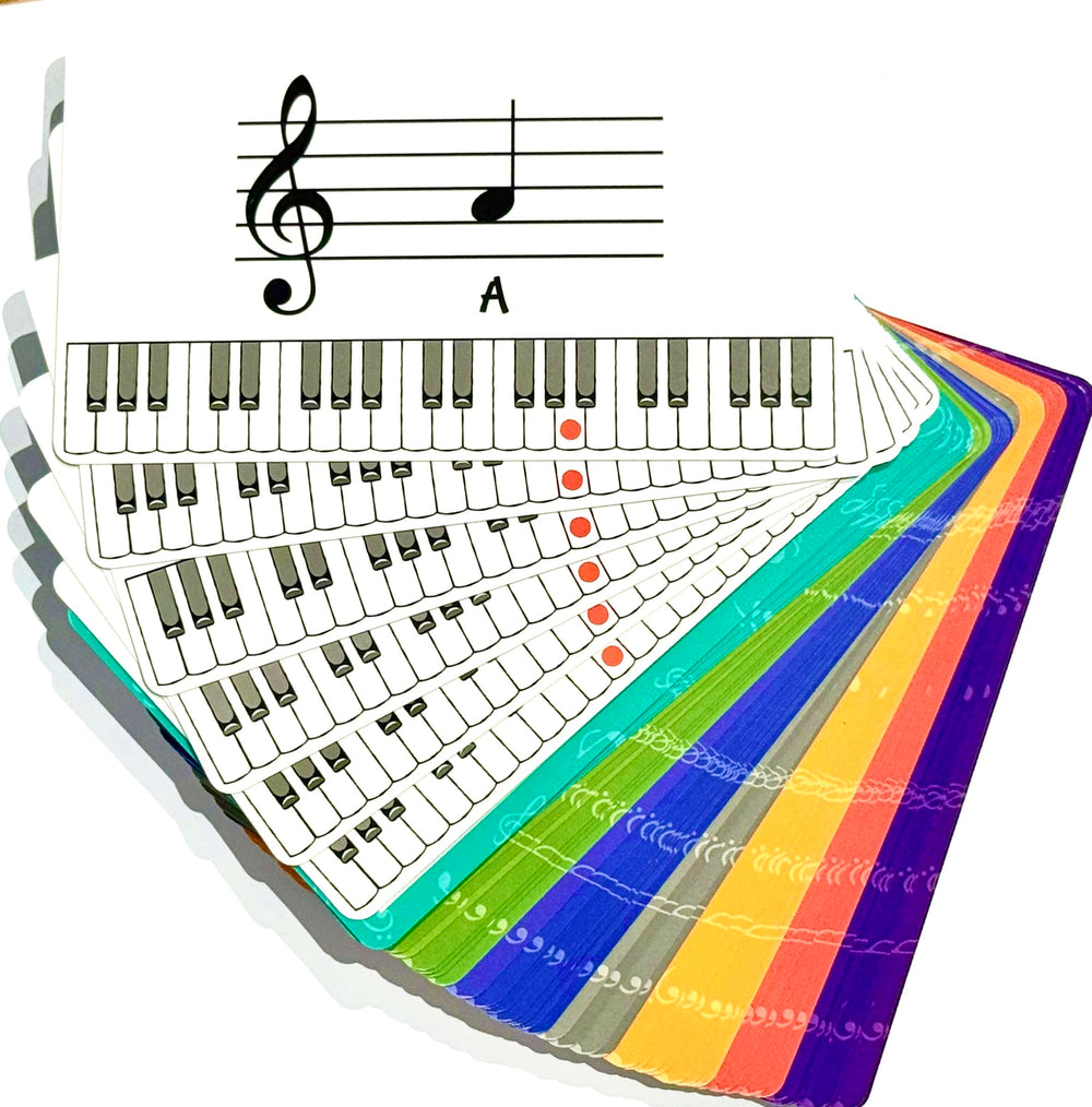 Lark & Wolf Learn to Read Music Flash Cards box for organized storage in practice