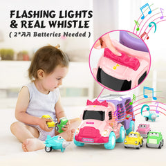 LASCOTON trailer cab separable feature enables role-play and motor skill practice.
