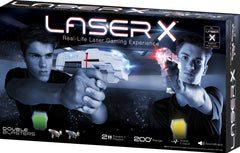 LASER X two-player bundle front view ready for action and flexible play.