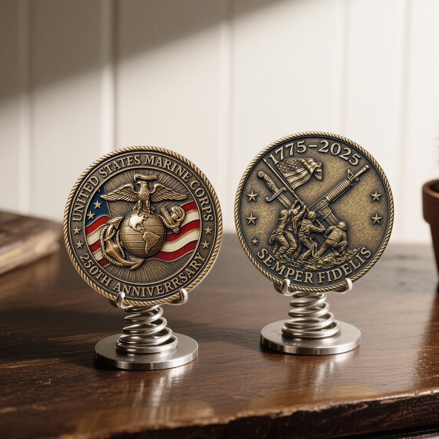 Lastikor 250th Anniversary Coin back view, a durable keepsake for ceremonies.