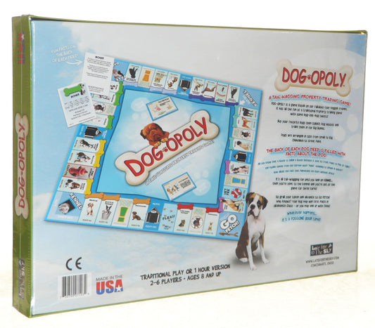 Late for the Sky Dog-Opoly dog houses and tokens for canine themed gameplay
