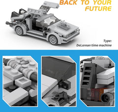 Latephiy Delorean model details highlight authentic features for fans and display.