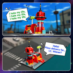 Latephiy Future Planet Express displayed with other collectibles on a shelf