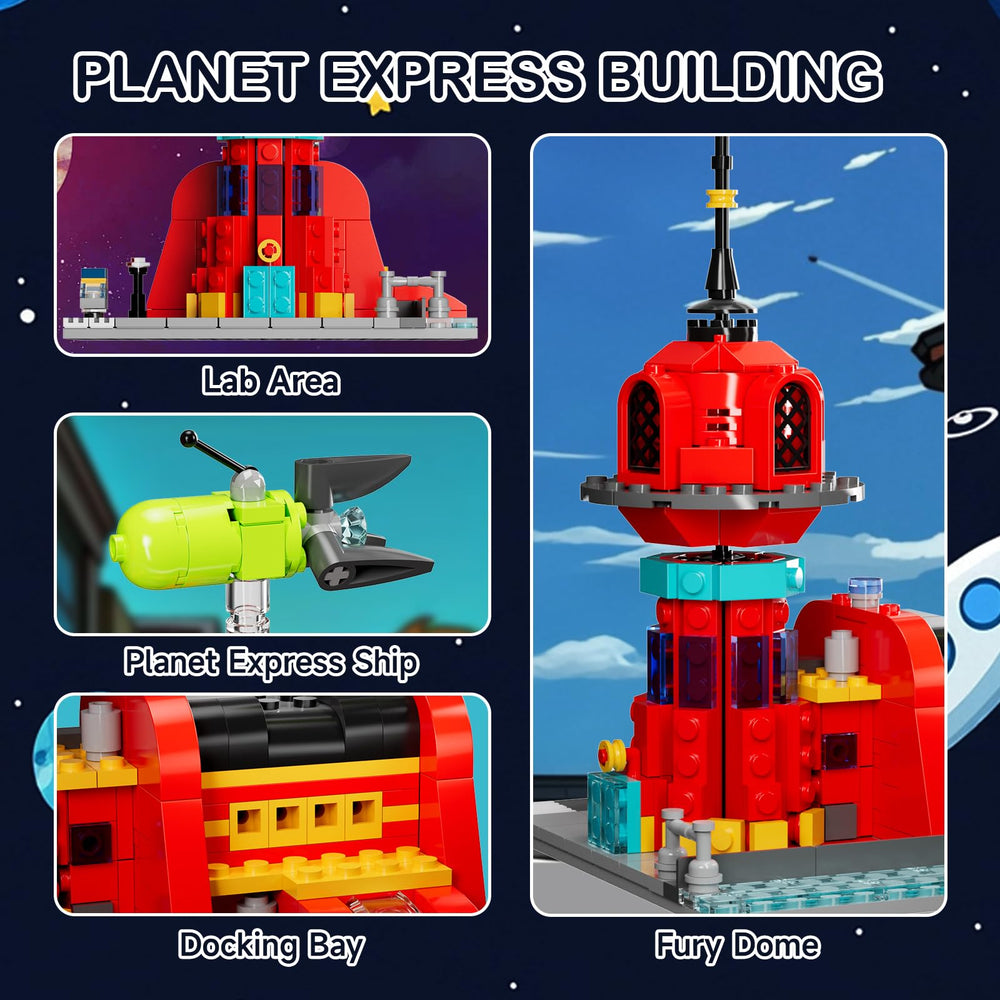 Latephiy Future Planet Express top mini-spaceship detail on the build