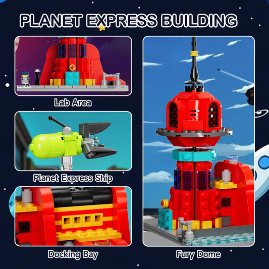Latephiy Future Planet Express top mini-spaceship detail on the build