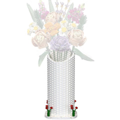 Latephiy vase-building-set white vase for roses, ideal for creating custom bouquet displays.