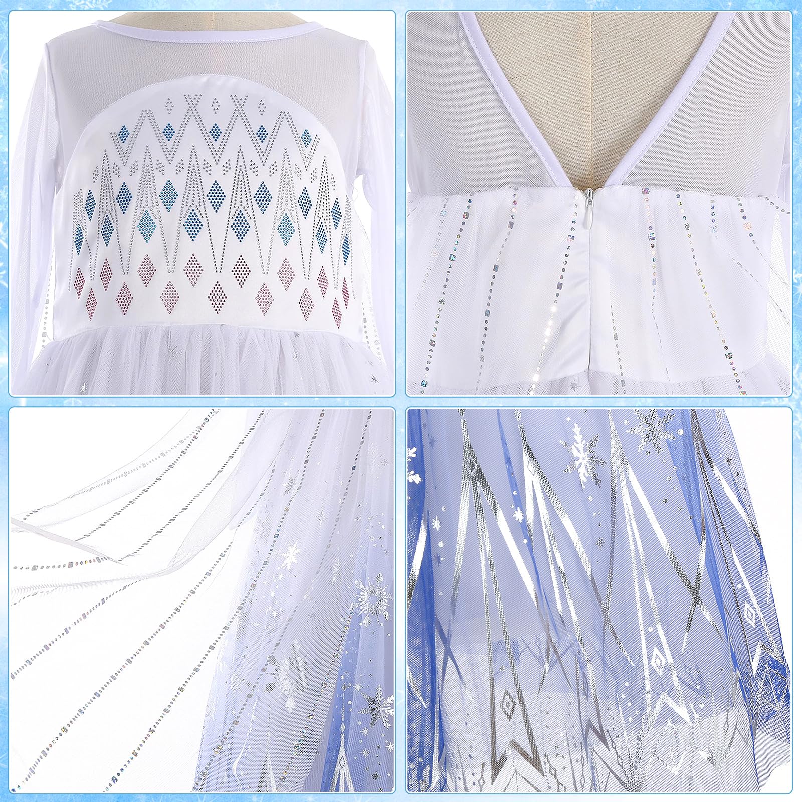 Latocos light up princess dress magic wand highlights cohesive costume for birthday celebrations