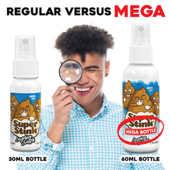 Laughing Smith mega size bottle on display for gag gifts.