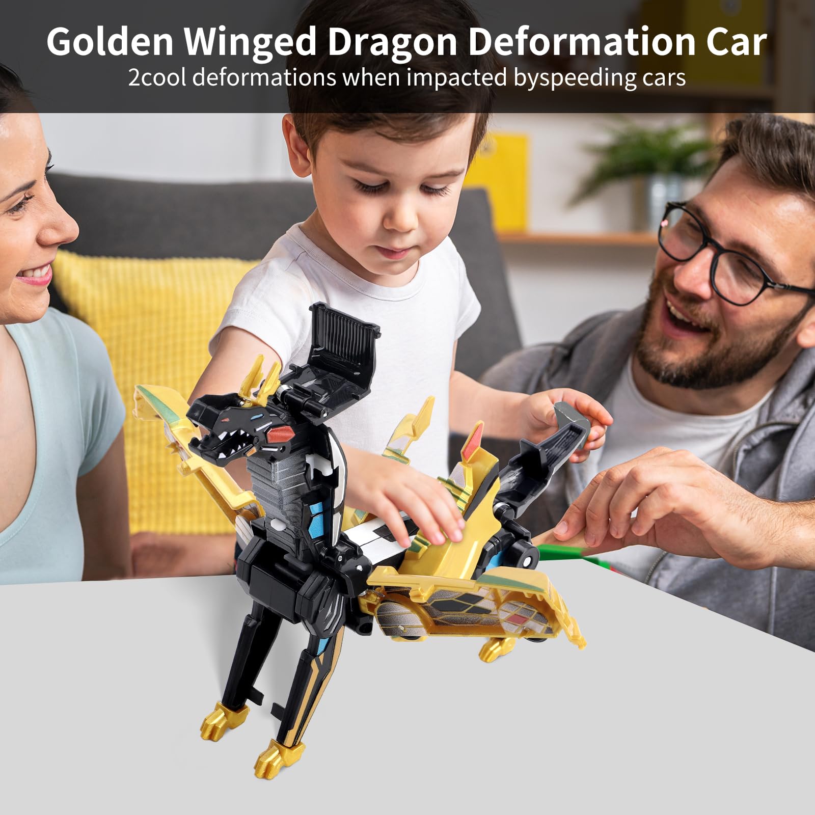 Lavekywasa two-pack transforming cars illustrate magnetic action for quick changes