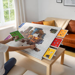 Lavievert anti-slip top ensures a steady puzzling surface for group sessions.