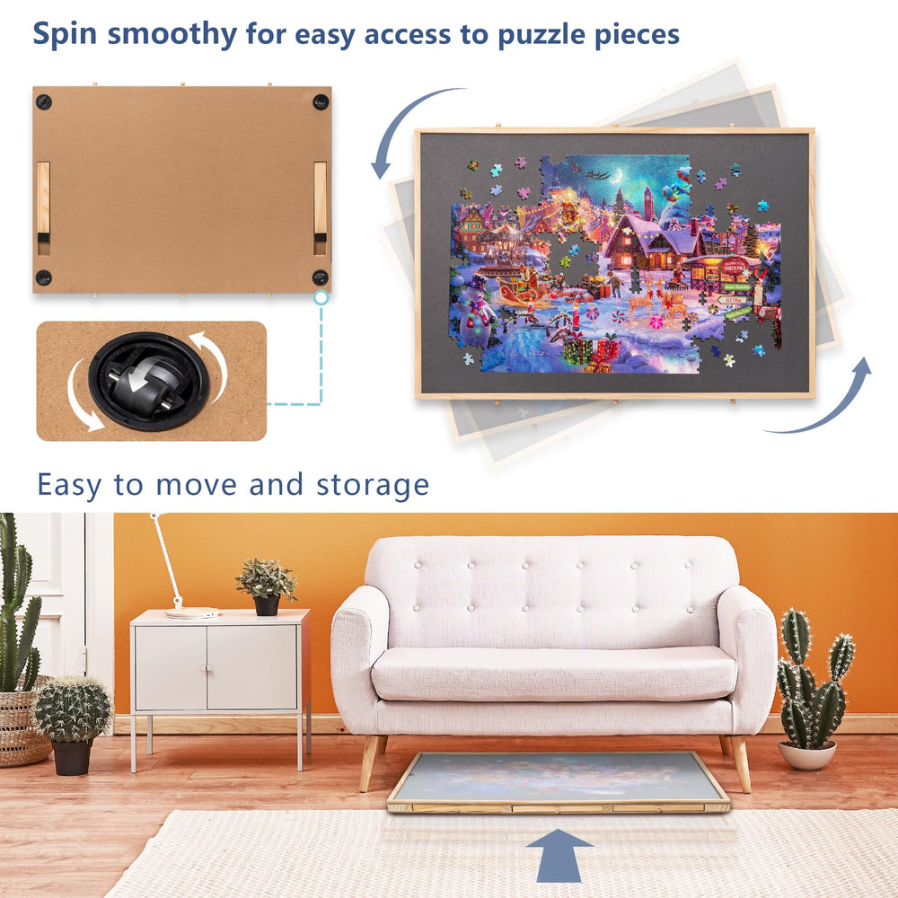 Lavievert anti-slip wooden edges keep the board stable and prevent damage.
