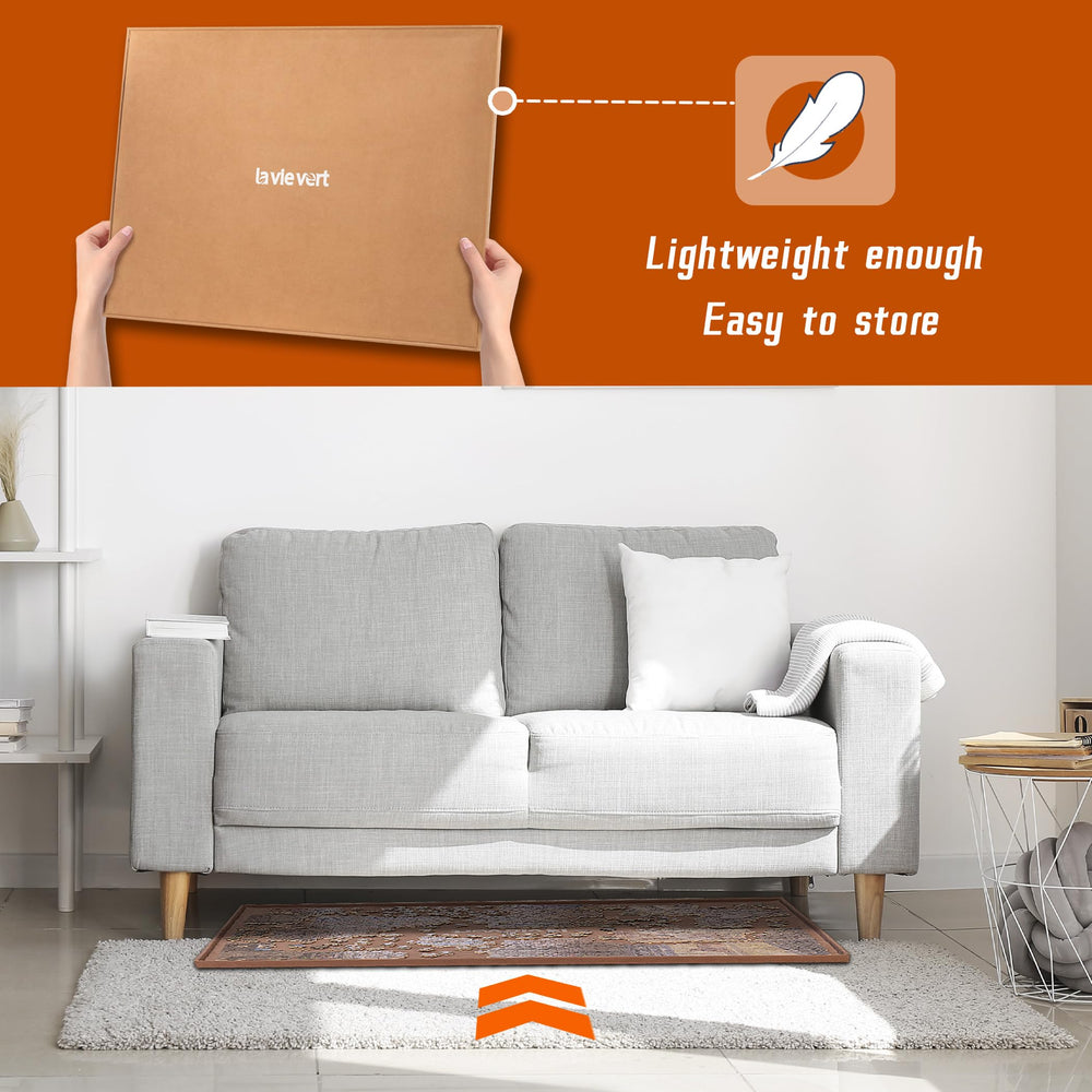 Lavievert jigsaw board works with puzzle stands for angled viewing