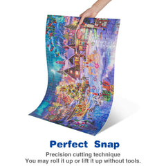 Lavievert puzzle with Presents on Snowy Christmas Eve for festive family activity.