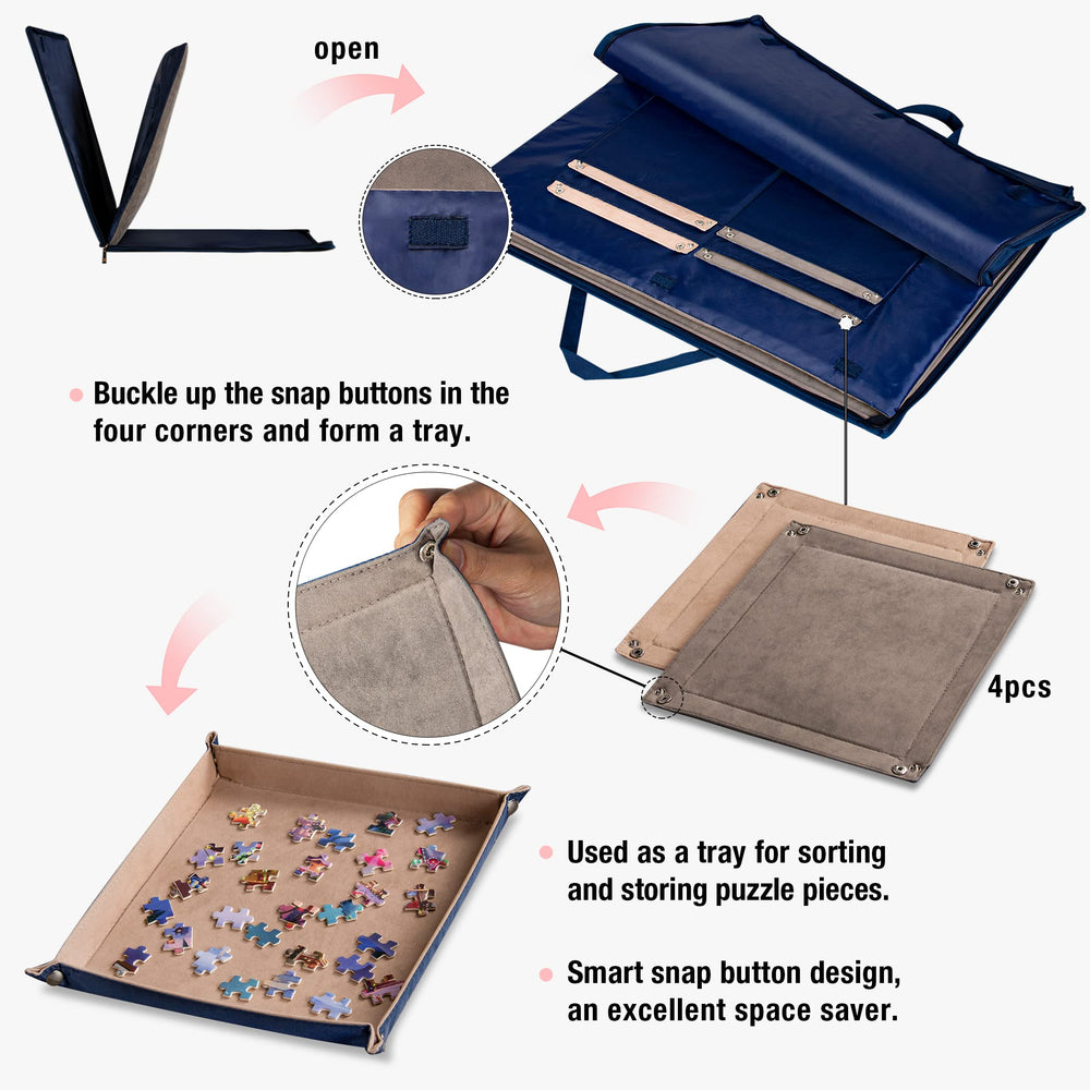 Detachable Lavievert puzzle board for versatile standalone use.