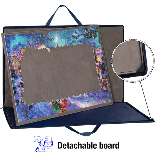 Lavievert board with four sorting trays keeps puzzle pieces organized.