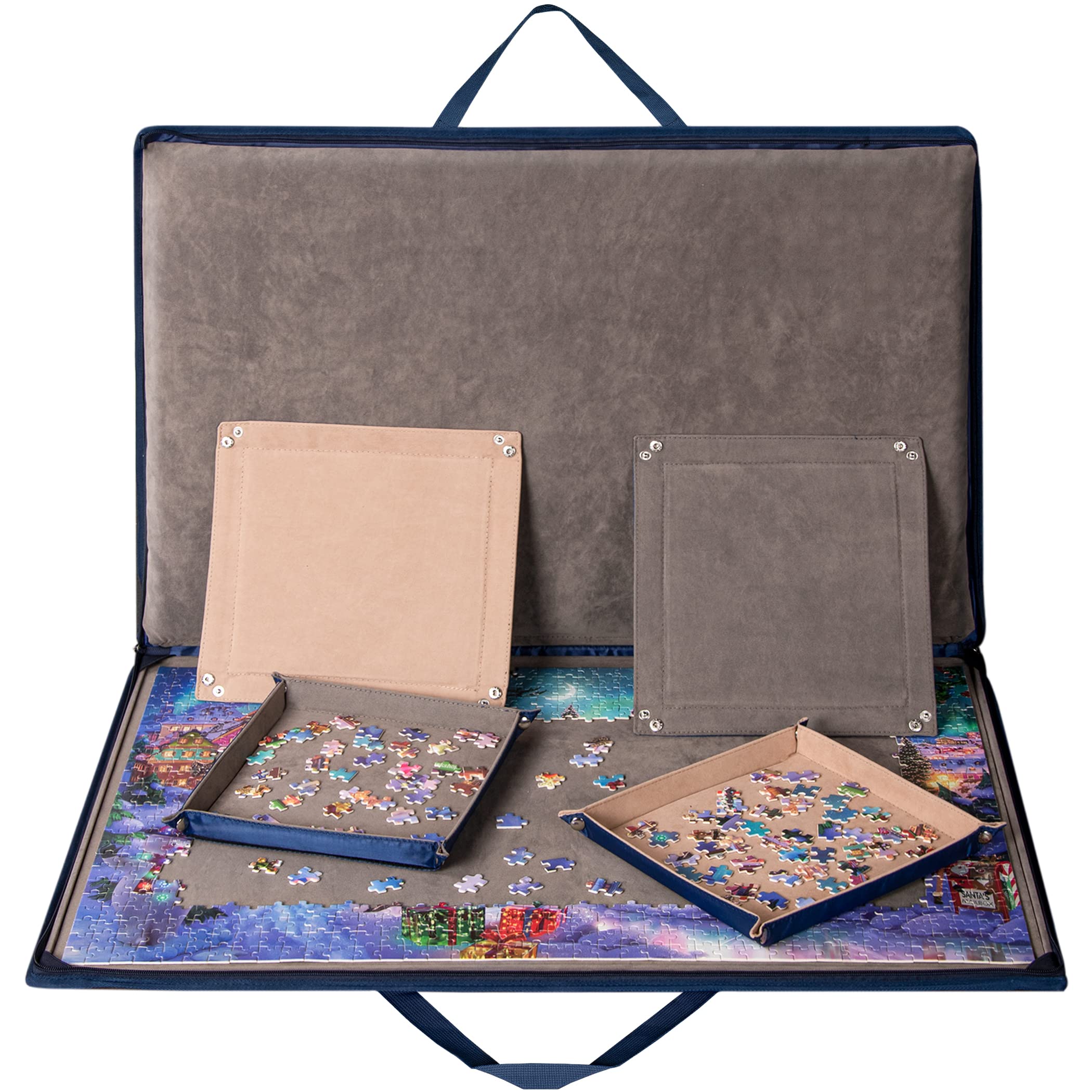Lavievert puzzle board with padded cover for cushioned, secure storage.