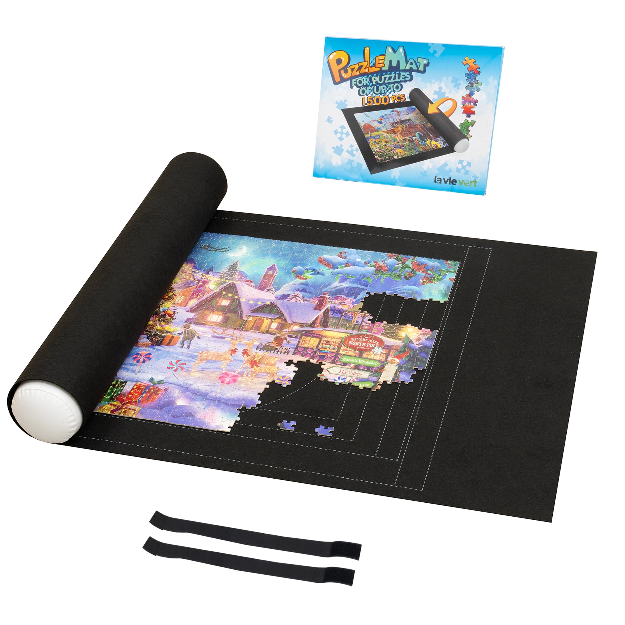Lavievert puzzle mat showing auxiliary lines for faster play