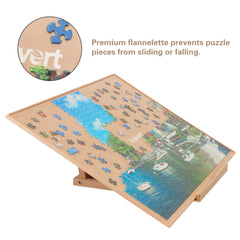 Universal 30.1 by 20.3 inch size fits up to 1000-piece puzzles.